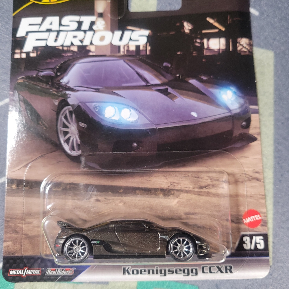 Fast & Furious Koenigsegg CCXR Hot Wheels Premium Black Die-Cast Car